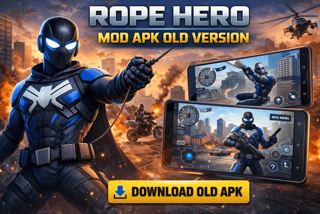 Rope Hero Mod APK Old Version